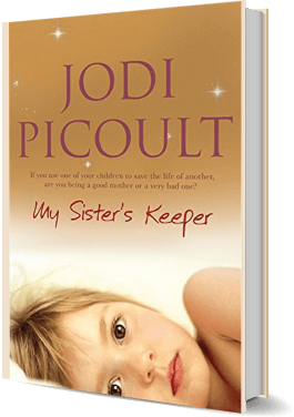  jodi picoult book with a kid picture on it 